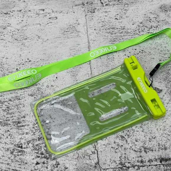 Enkeeo Waterproof Phone Case Neon Green Floating Phone Pouch Underwater - Picture 11 of 11